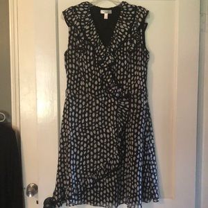 Cap Sleeve Ruffle Dress - Size 12